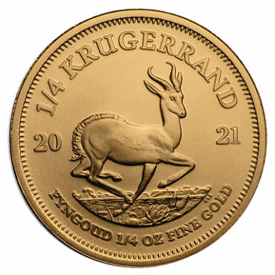 Крюгерранд (Krugerrand) 1/4 унции