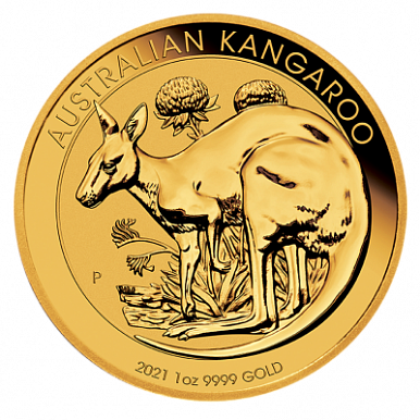 Золотая инвестиционная монета Наггет Кенгуру 1 унция (Nugget Kangaroo)